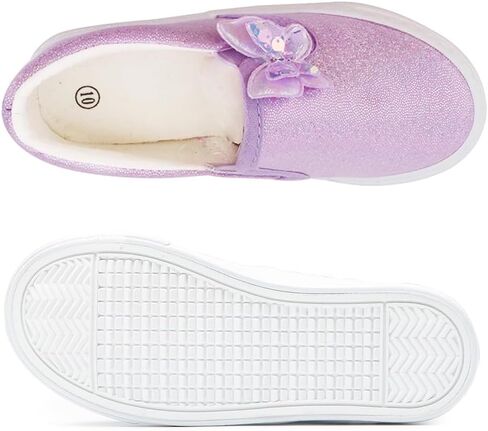 أحذية رياضية بدون كعب للفتيات الصغيرات من Toandon لامعة سهلة الارتداء للأعمار من 2 إلى 10 سنوات in Kuwait