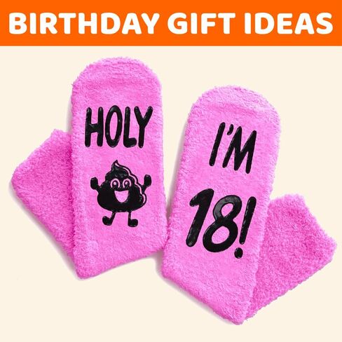 HAPPYPOP 18th Birthday Gift Ideas for Girls - Socks Birthday Gifts for 18 Year Old Girl, 18th Birthday Gifts for Teenage Girls in Saudi Arabia