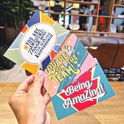 Hat Acrobat Employee Appreciation Cards with Envelopes - 24 Encouragement Cards to Inspire Your Team, Staff, Students or The Perfect Appreciation Gifts Compliment (8 designs) in Kuwait