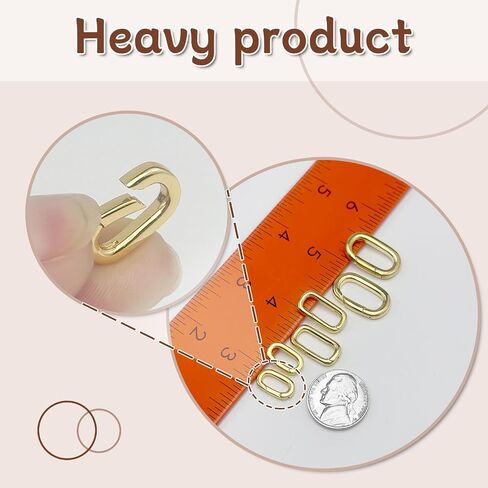 10Pack Carabiner Clip Pendant Clasp for Jewelry Making,18K Gold and Silver Necklace Clasp and Closures Jewelry Carabiner Charm Clasp for Necklace Bracelet in Kuwait