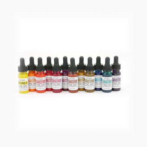 Dr. Ph. Martin's Hydrus Fine Art 3 Watercolor Set, 0.5 Ounce (Pack of 12), Multicolor in Kuwait