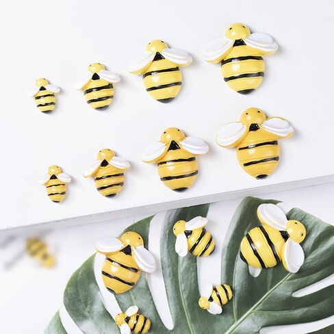 45 PCS راتنجات صغيرة من النحل المصغر النحل الصغير النحل اللطيف النحل الزخرفي سكرابوكينغ النحل DIY BEE تزيين لزينة الحفلات in Kuwait