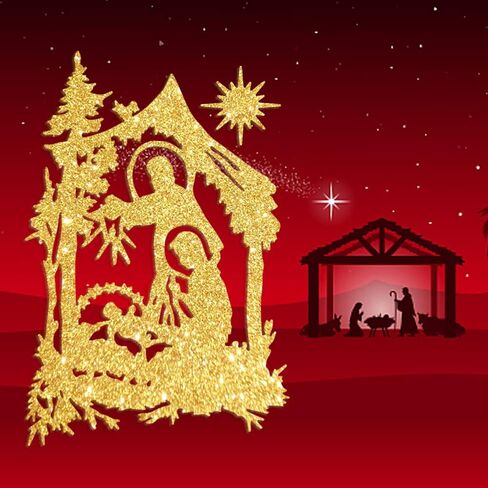 Christmas Easter Religion Nativity Metal Cutting Dies, Rebirth Pray Background Die Cuts for Card Making DIY Scrapbooking and Photo Album Card Craft Decoration in Saudi Arabia