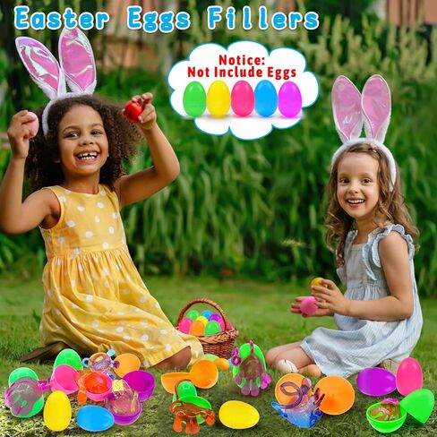 18Pack Glow In Dark Sticky Hands Toys Easter Egg Basket Fillers For Kids Easter Party Favors Classroom Exchange Gifts School Supplies Prizes Goodie Bag Stuffers Stretchy Bulk Toys in Saudi Arabia