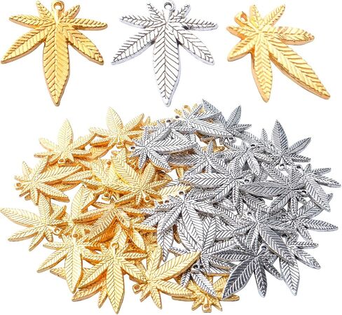 Aylifu Maple Leaves charms tibetan alloy marijuana leaf charm charm medical cannabis tree trea archan in Saudi Arabia