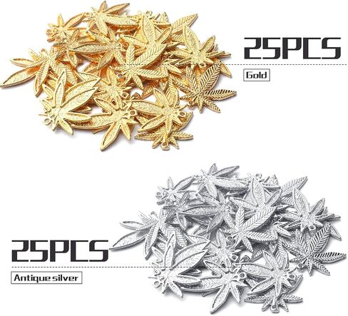 Aylifu Maple Leaves charms tibetan alloy marijuana leaf charm charm medical cannabis tree trea archan in Saudi Arabia