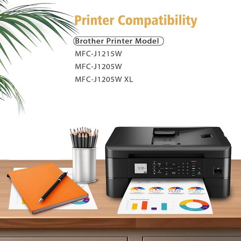 LC404 Ink Cartridges High Yield Replacement for Brother LC404 LC-404 LC404XL Ink Cartridge Compatible with Brother MFC-J1205W MFC-J1215W Printer (LC404 LC 404, 4-Pack) in Saudi Arabia