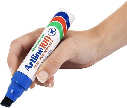 Artline Big Nib Magnum علامات دائمة مع نصيحة إزميل 7.5-12 ملم لحالات واضحة ومرئية وعلامات ، علامات دائمة للاستخدام الداخلي والخارجي - الأخضر in Kuwait