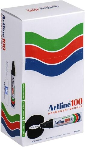Artline Big Nib Magnum علامات دائمة مع نصيحة إزميل 7.5-12 ملم لحالات واضحة ومرئية وعلامات ، علامات دائمة للاستخدام الداخلي والخارجي - الأخضر in Kuwait