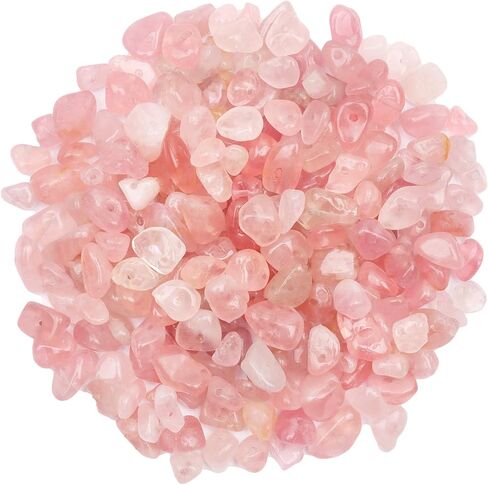 500 pcs Natural Chip Stone Beads, Amazonite Aquamarine 5-8 mm Irregular Gemstones Healing Crystal Loose Rocks Bead Hole Drilled for Jewelry Making Bracelet in Kuwait