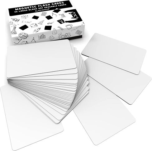 Dry Erase Magnetic Labels 3.7 x 2.8 in, Color Borders, Medium Dry Erase Magnets, 20-Pack, White Erasable Write-On All-Purpose Labels, for Office, Education, Home, Whiteboard in Saudi Arabia