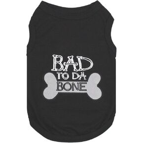 Parisian Pet Dog T-Shirt - Embroidered Pampered Poochie Dog Shirt - 100% Cotton, Breathable Dog Clothes - Sleeveless Pet Vest - Machine Washable Dog Shirt for Large Dogs XL