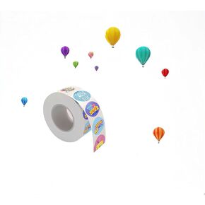 1.5inch 8 Styles Happy Birthday Stickers 1 Roll 500pcs Birthday Sealing Sticker Party Decoration Gift Cake Wrap Stickers for All ages Envelope Seals Adhesive Sticker Business Boutiques Retailers