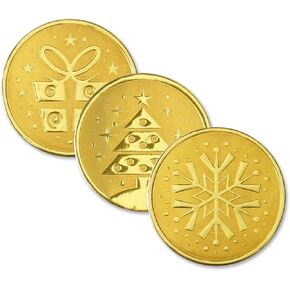 PaperDirect Hishaf Gift ، شجرة عيد الميلاد ، وأختام رقائق ندفة الثلج ، حزمة من 48