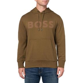 BOSS Men's Big Logo Cotton Hooded Sweatshirt