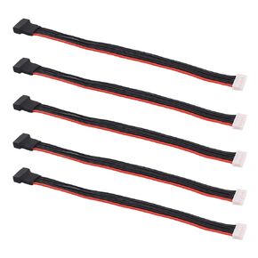 5pcs JST-XH 5S 8" / 200mm 22awg Lipo Balance Wire Extension Silicone Cable Lead Cord for RC Battery Charger(C135-5)