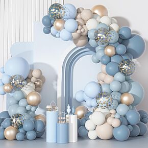 Ouddy Party Dusty Purple Balloon Arch Garland Kit, Different Sizes 18 12 10 5Inch Purple Pink Lavender Sand Rose Gold Metal Confetti Balloon for Bridal Baby Shower Wedding Birthday Party Decoration