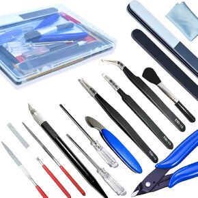 مجموعة أدوات Gundam Model Tool ، 28pcs مجموعة أدوات الهوايات البالغة ، مجموعة الأدوات الأساسية للأدوات الأساسية للسيارات ، RV ، الطائرات ، المباني ، Gundam ، Robots Models إصلاح وإصلاح