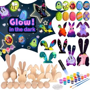 DIY 3D Spring Butterfly Wood Crafts to Paint for Kids Adults, Paintable Unfinished Wooden Slices for Craft, Butterflies Cutouts Ornaments for Painting Decorations