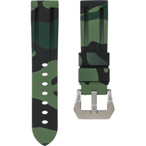 Rubber Straps For Panerai Watches- Compatible for Panerai Luminor, Submersible, Radiomir- 22mm, 24mm in Kuwait