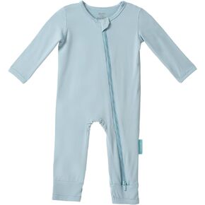 Baby Long Sleeve Romper Jumpsuit, Premium Soft Rayon One Piece Pajamas Boy Girl 2-Way Zipper Coverall Sleeper