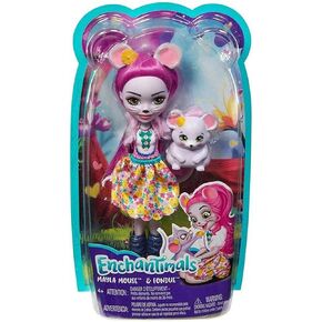 Enchantimals Patter Peacock Doll & Flap Fig ، دمية صغيرة بحجم 6 بوصات ، مع شعر أرجواني طويل ، أجنحة طاووس ، تنورة قابلة للإزالة ، رأسًا وأحذية ، هدية من 3 إلى 8 سنوات ، متعدد الألوان ، متعدد الألوان in Kuwait