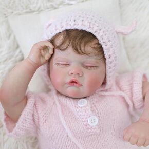 Lifelike Reborn Baby Dolls 19 Inch Baby Soft Body Realistic-Newborn Baby Dolls Poseable Real Life Baby Dolls Girl with Clothes Gift Box for Kids Age 3+