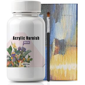Air Dry Clay Varnish - Air Dry Clay Sealant for Airdry Clay - Clear Varnish for Air Dry Clay Pottery - Gloss Finish Clear Varnish for Pottery, Used to Prevent Clay Cracking, Scratches, Wear -120ml
