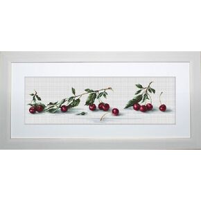 Luca-S Cherries Counted Cross Stitch Kit, Pack of 1