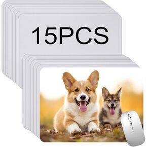 30 PCS White Mouse pad for Heat Press Printing, Mousepad for Heat Transfer Crafts Custom Photos Non Slip Bottom 24x20x0.3CM