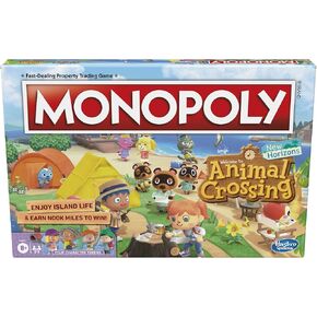 Monopoly Animal Crossing New Horizons Edition Game للأطفال الذين تتراوح أعمارهم بين 8 وما فوق ، لعبة ممتعة للعب 2-4 لاعبين
