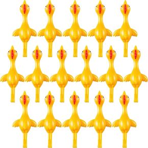 Sumind 16 Pack Slingshot Chicken Rubber Chicken Flick Chicken Flying Chicken Flingers Stretchy Funny Easter Novelty Chicken Party Favors Goodie Bag Stuffers Exchange Gifts