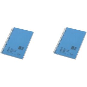 National Brand Subject Wirebound Notebook, College Rule, 5 x 7-3/4, White, 80 Sheets/Pad (33502), 2 Packs