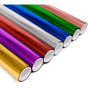 KASYU Foil Transfer Rolls Bundle for Cricut Foil Transfer Kit,9.84ft x 5in Gold&Silver Foil Rolls for Spellbinder/Foil Quill/Heat Foil Pen,2 Assorted Colors Hot Foil Roll Transfer Foil Roll for Craft