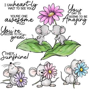 LZBRDY Cartoon Hedgehog Silicone Stamps for DIY Scrapbooking, Card Making, Paper Crafts, and Album Decor, Thank You & Friendship Sentiments