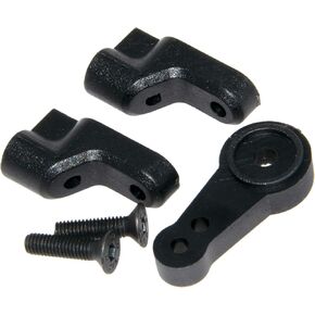 Servo Mount متوافق مع JLB Racing Part Cheetah 1/10 Brushless RC Car Upgrade EA1050 ملحق بلاستيكي (أسود)