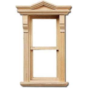 Dollhouse Miniature 1/2" Scale Victorian Non-Working Window