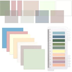Transparent Sticky Notes,ONEDONE 700 Sheets Clear Sticky Notes Tabs for Annotating Books, Translucent Sticky Notes Book Tabs Sticky Tabs Book Markers Office & School Supplies
