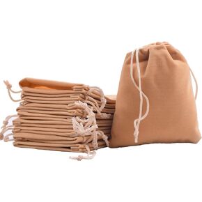 Sansam 50pcs Small Drawstring Velvet Jewelry Pouches, 4.0x4.8 Inch Black Drawstring Velvet Gift Bags,Treat Favor Bags for Wedding, Party, Shower