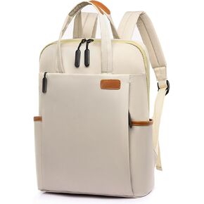 Travel Backpack for Women Laptop Backpack Large Capacity Resistant Casual Daypack for Work Business Weekender Hiking (Khaki)