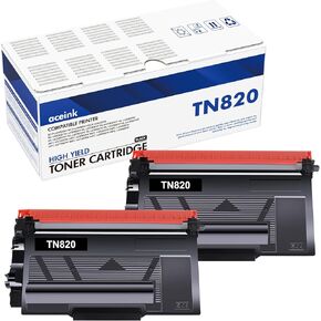 TN820 TN850 Toner Cartridge Black: TN 820 Toner Replacement for Brother MFC-L6200DW HL-L5900DW MFC-L5700DW MFC L5900DW HL-L5100DN Printer, 2-Pack