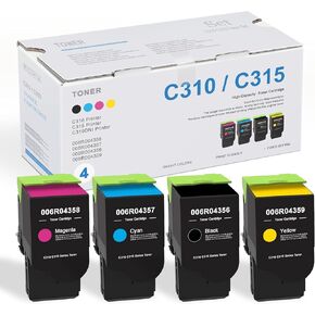 C310/C315 خراطيش الحبر عالية السعة (أسود ، سماوي ، أرجواني ، أصفر ، 4 عبوات) - UOTY متوافقة