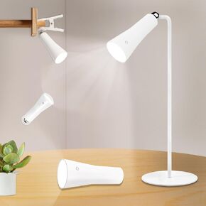 Wireless Desk Lamp LED Cordless Table Lamp LED Desk Lamps for Home Office Eye-Caring Lamp,3 Levels of Brightness,4-in-1 Magnetic Lamp,Touch Control Desk lamp for Reading