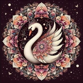 WSLWXSHM Diamond Art Painting Kits for Adults Swan, Round Full Drill Diamond Art Kits, 5D DIY Paint with Diamonds Crafts for Home Wall Decoration Gifts 12×12Inch, Animal