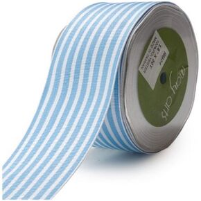 May Arts 1-1/2-Inch Wide Ribbon, Light Blue Grosgrain Stripe