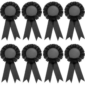 PATIKIL 8Pcs Blank Award Ribbon, 6" x 3" Honorable Participation Badge Ribbons for Competition Sports Event Classroom Prize 1st 2nd 3rd Place Medals, Green