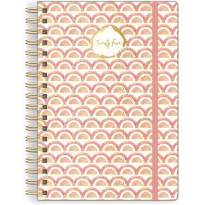 Southworth Planner (January 2025-December 2025), 7" x 9.25", Premium 28#/105 GSM Paper, Medium Twin Wire, Watercolor Sunset (91087)