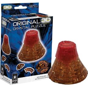 BePuzzled, Volcano Original 3D Crystal Puzzle, Collect Them All, Perfect for Puzzlers Ages 12 and Up