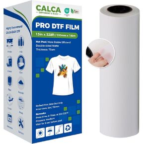 Calca 13in x 328ft DTF Transfer Film Roll-Hot Peel ، DTF Film Roll Direct to Transfor