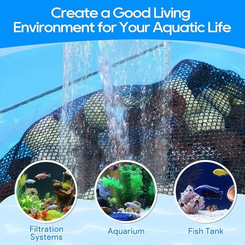 20PCS Aquarium Filter Media Bags for Aquarium with Zipper, Fine Mesh Bag Reusable Strong Polyester for Activated Carbon, Bio Filter Balls, Ceramic Rings, Filter Stones White 7.8" x 5.9" in Saudi Arabia